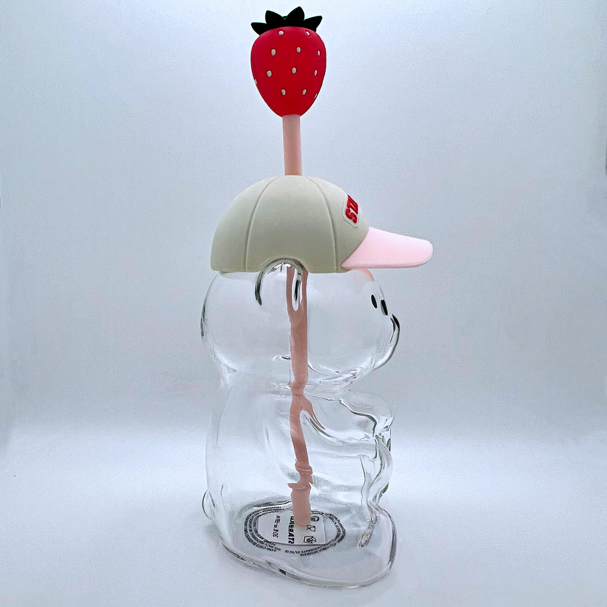 Bearista Glass Cold Cup Pink Strawberry Topper Summer´26 Reward limitierte Auflage