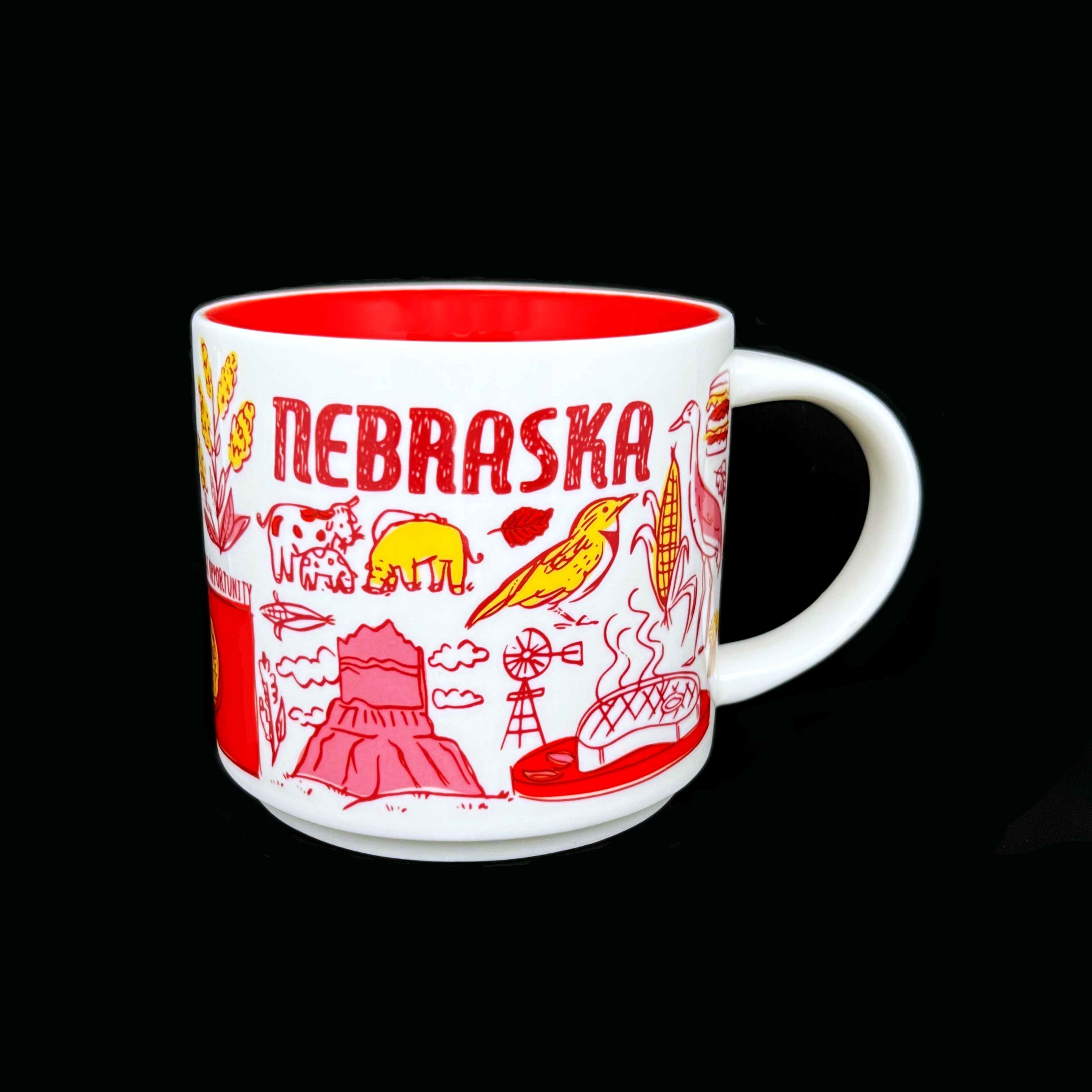 Starbucks 🇺🇸 NEBRASKA (V.2) State Kaffee Tasse - The Coffee Mug Shop