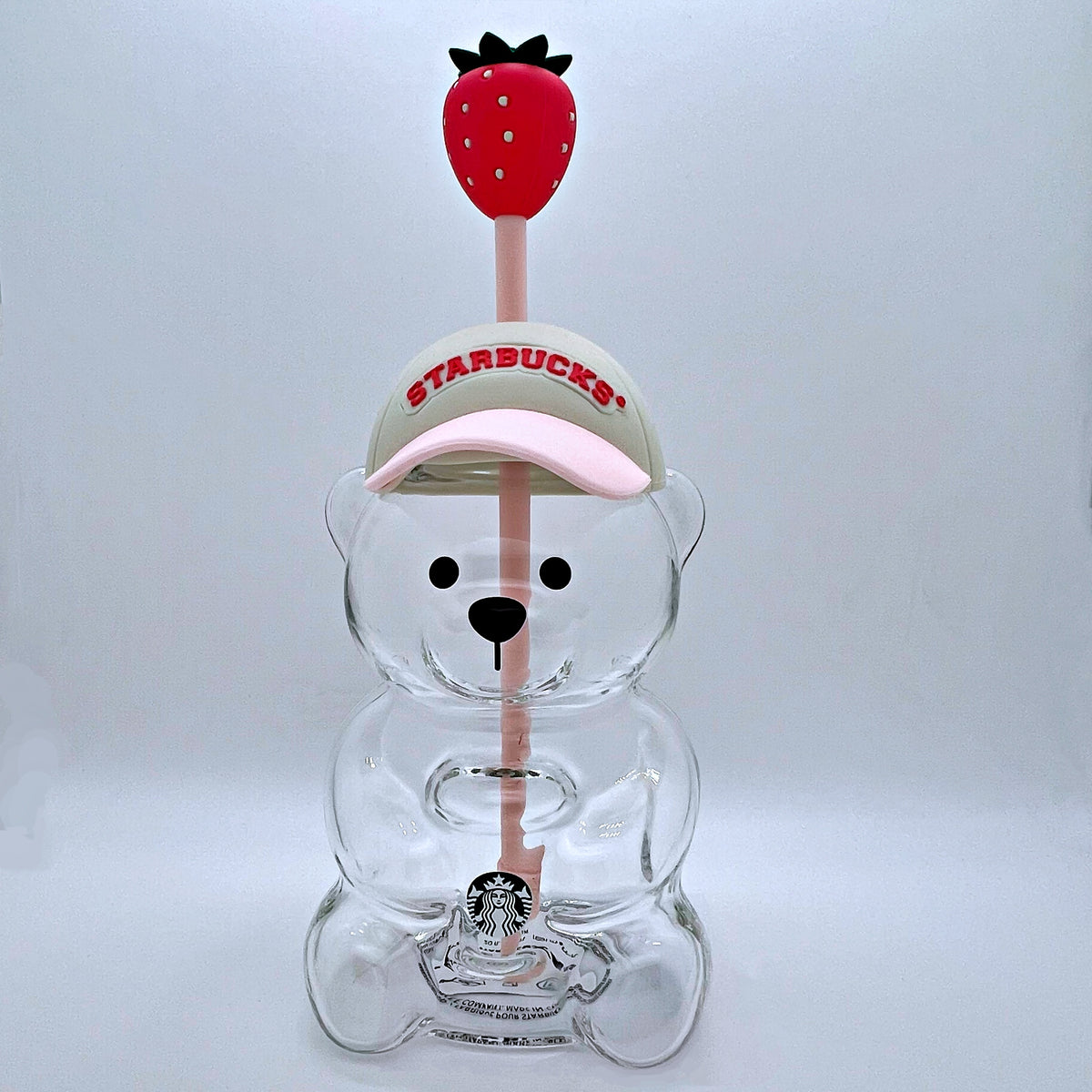 Bearista Glass Cold Cup Pink Strawberry Topper Summer´26 Reward limitierte Auflage