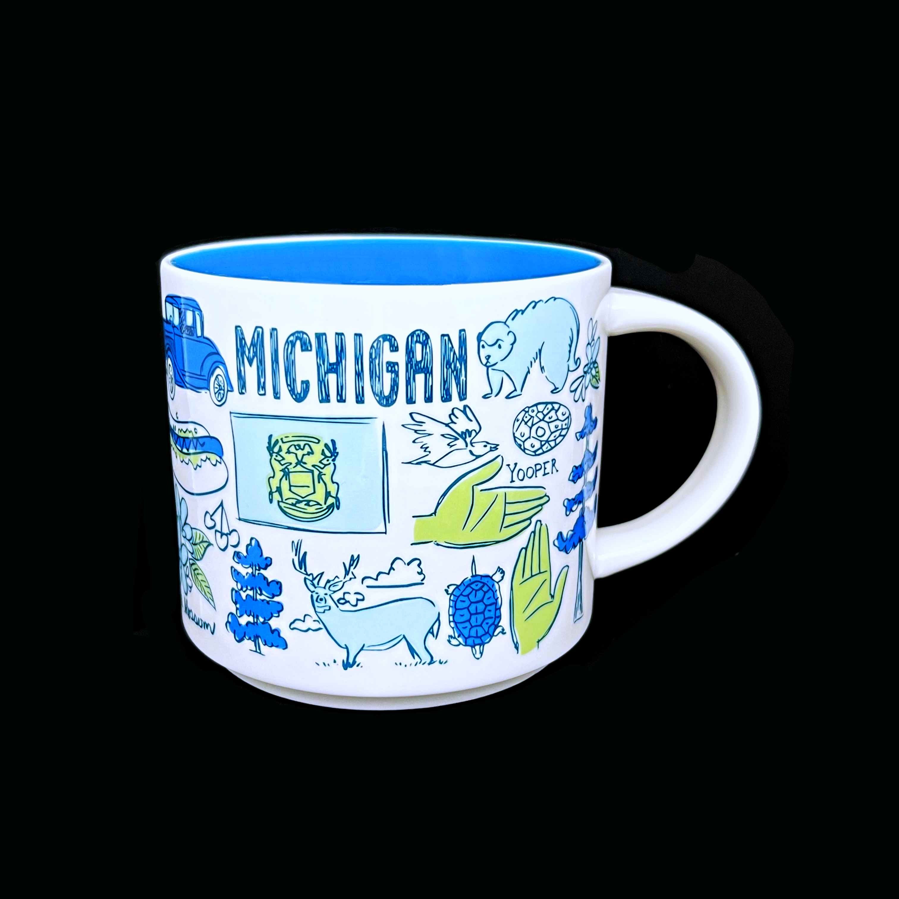 Starbucks 🇺🇸 MICHIGAN (V.2) State Kaffee Tasse - The Coffee Mug Shop